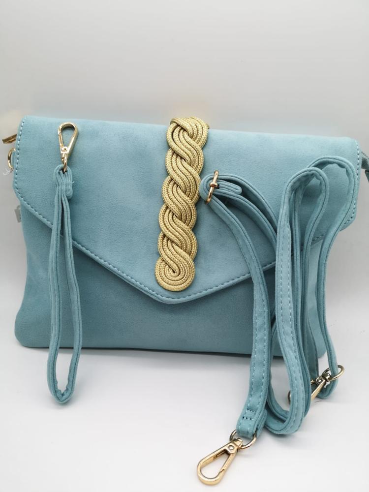 BOLSO DE MANO O PARA COLGAR AZUL