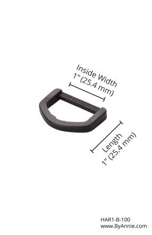 1" BLACK-D-RING