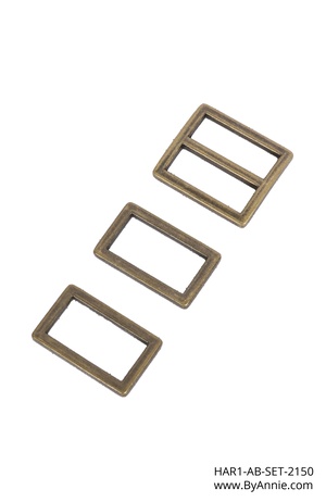 Hardware 1" antique brass - Hardware Set 2150