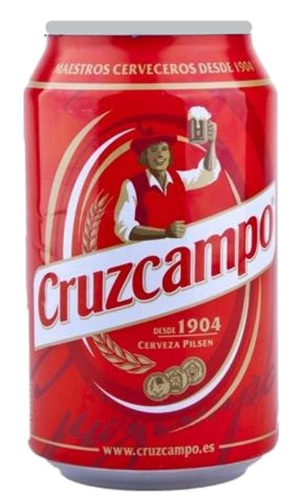 Cervezas Nacionales Cruzcampo  33cl caja de 24 unidades.