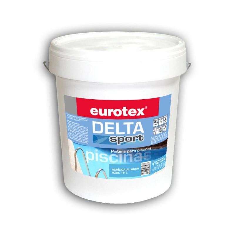 Eurotex Pintura piscinas acrilica al agua blanco  12 L