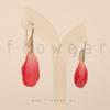 pendientes geranio rojo