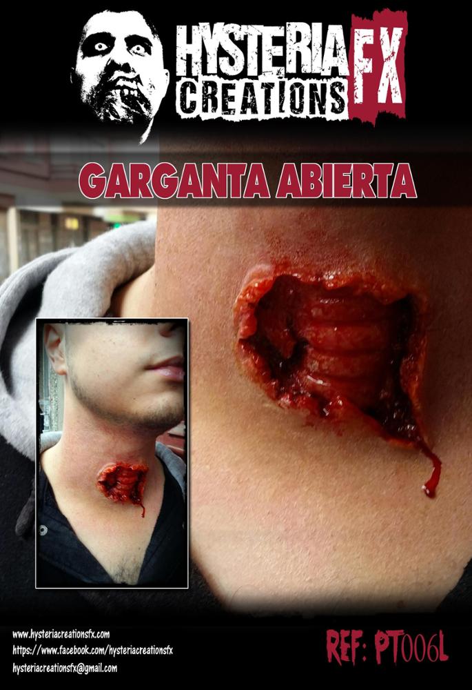 Hysteria Creations Fx Garganta Abierta