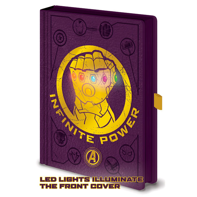 Cuaderno Thanos con luz LED