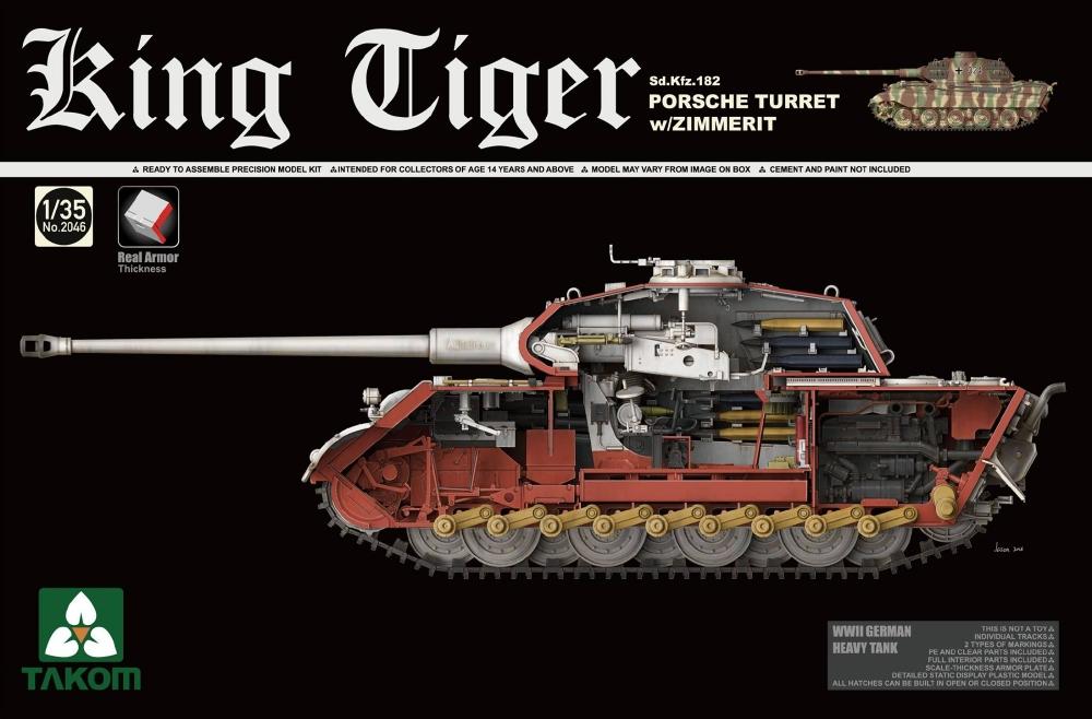TAKOM 2046 German Heavy Tank Sd.Kfz.182 King Tiger (Porsche Turret)