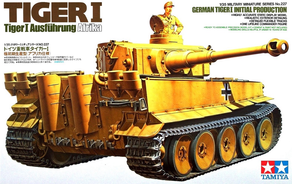 TAMIYA 35227 German Tiger I 'Initial Production' (Ausführung Afrika)