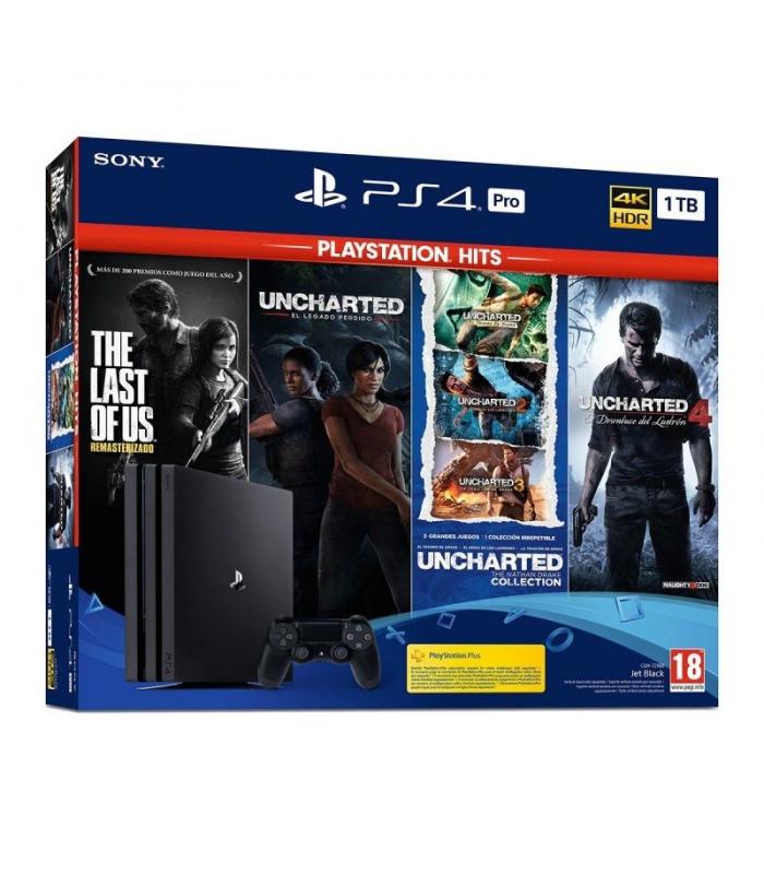 SONY CONSOLA PS4 PRO 1TB PACK UNCHARTED + THE LAST OF US