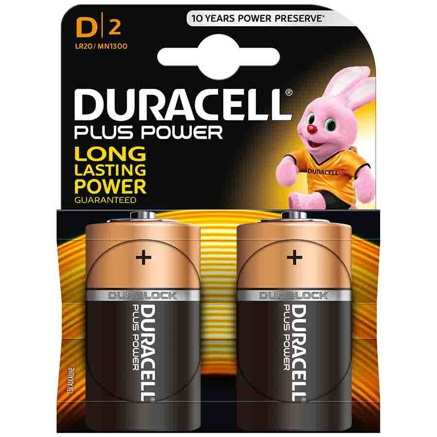 DURACELL PILAS ALCALINA PLUS POWER D LR20 (BLISTER 2 PILAS)