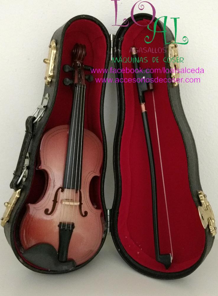 Violín en miniatura, instrumento musical violín a escala