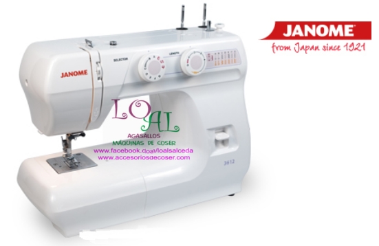maquina de coser Janome 3612