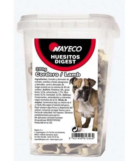 NAYECO Digest Snack Cordero, 200 grs.