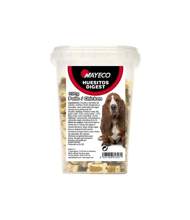 NAYECO Digest Snack Pollo, 200 grs.