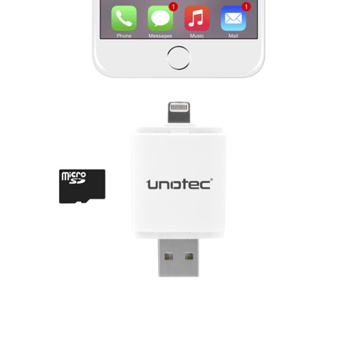 UNOTEC iDrive Lector Lightning para iPhone y iPad