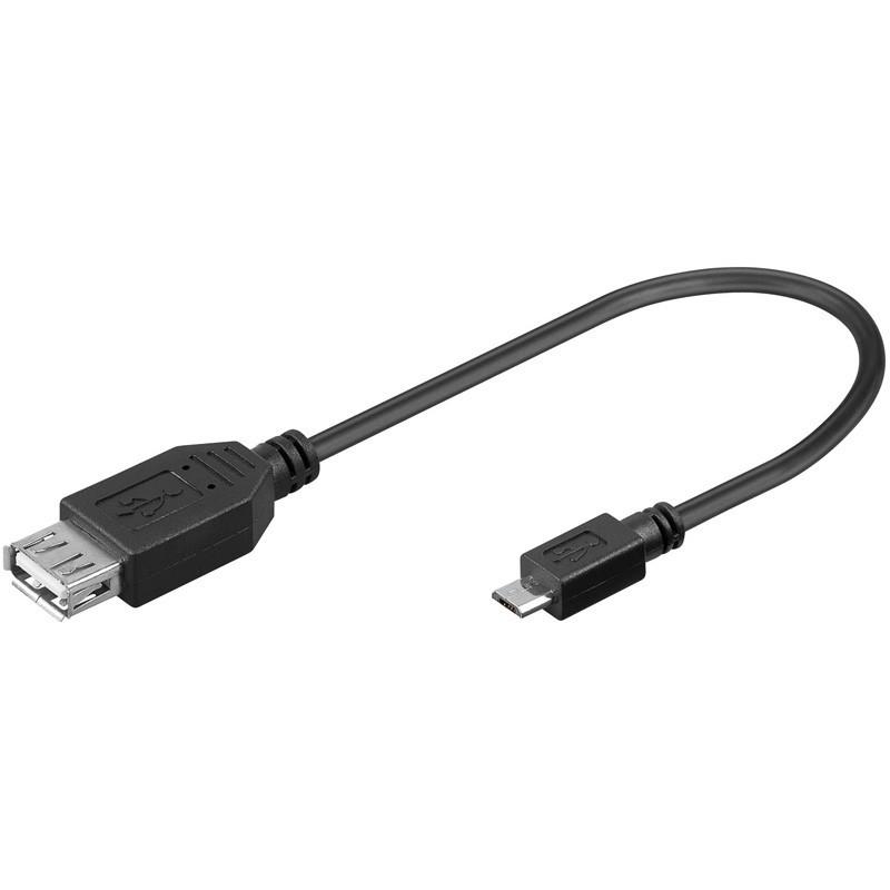 Goobay Cable USB Hembra a MicroUSB B Macho