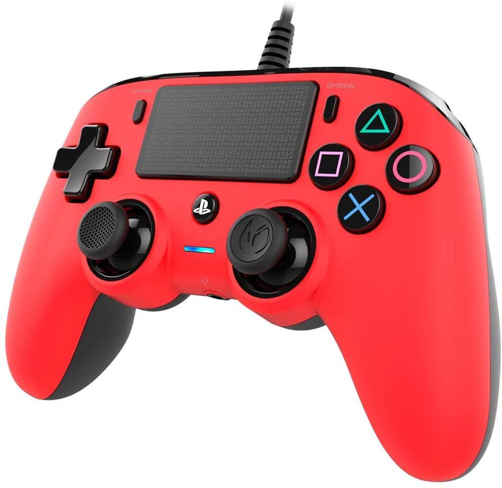 NACON MANDO COMPACT CONTROLLER WIRED PS4 ROJO